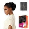 imageSensationnel LuluBun Updo Hairextensions  French Roll Unit 1 Synthetic Hard Shell Bun with Clips Quick and Easy Wear Hair Wig Piece 1 JETBLACKM44