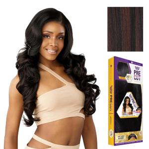 imageSensationnel Butta Lace Precut Wig  Unit 18 Glueless Extra Wide 5 Inch Deep Parting Synthetic Pre Tweezed Smaller Knot Hairline 1 JETBLACKF1B33