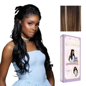 imageSensationnel Glamora Lace Front Wig  Glam Unit 4 Glueless 13x4 Laceparting Ready to Wear Synthetic Preplucked Hairline 1 JETBLACKBALAYAGEMOCHA