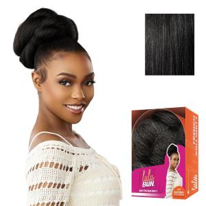 imageSensationnel LuluBun Updo Hairextensions  Knotted Bun Unit 1 Synthetic Drawstring Cap Quick and Easy Wear Hair Wig Piece 1 JETBLACKM280