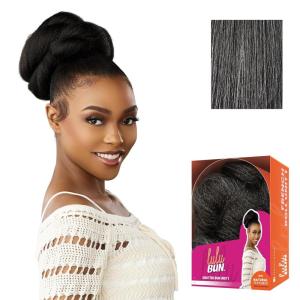 imageSensationnel LuluBun Updo Hairextensions  Knotted Bun Unit 1 Synthetic Drawstring Cap Quick and Easy Wear Hair Wig Piece 1 JETBLACKM44
