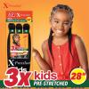 imageSensationnel XPression Prestretched Braiding Hair  3X Kids Braid 28 inch All Kanekalon Flame Retardant Synthetic Braid for Box Braids and Twists 1 pack 4 MEDBROWNSM1B350