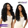 imageSensationnel What Lace 13X6 Wig  Larissa Lacefrontal Hand Tied Glueless Synthetic with Natural Density Preplucked Hairline 1 JETBLACK2 DARKBROWN