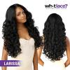 imageSensationnel What Lace 13X6 Wig  Larissa Lacefrontal Hand Tied Glueless Synthetic with Natural Density Preplucked Hairline 1 JETBLACKBALAYAGECARAMEL