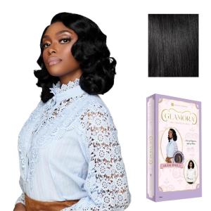imageSensationnel Glamora Lace Front Wig  Glam Unit 3 Glueless 13x4 Laceparting Ready to Wear Synthetic Preplucked Hairline 1 JETBLACK1 JETBLACK