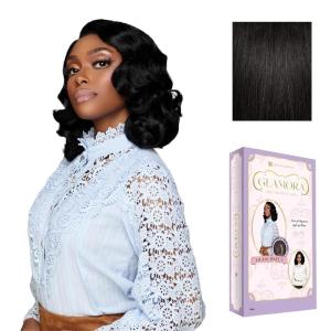 imageSensationnel Glamora Lace Front Wig  Glam Unit 3 Glueless 13x4 Laceparting Ready to Wear Synthetic Preplucked Hairline 1 JETBLACK1B OFFBLACK