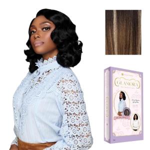 imageSensationnel Glamora Lace Front Wig  Glam Unit 3 Glueless 13x4 Laceparting Ready to Wear Synthetic Preplucked Hairline 1 JETBLACKBALAYAGEMOCHA
