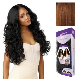 imageSensationnel What Lace 13X6 Wig  Larissa Lacefrontal Hand Tied Glueless Synthetic with Natural Density Preplucked Hairline 1 JETBLACKBALAYAGEAUBURN