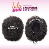 imageSensationnel LuluBun Updo Hairextensions  Kinky Bun Unit 1 Synthetic Drawstring Cap Quick and Easy Wear Hair Wig Piece 1 JETBLACK1B OFFBLACK