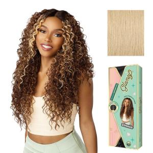 imageSensationnel Glamzy Lace Part Wig  Zinnia Glueless Hand Tied Wider V Parting Synthetic Hair 1 JETBLACKBEIGEBLONDE