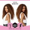imageSensationnel Vice bundles multi weaving  boho curl synthetic virgin hair dupe bundle hair layered with 2x5 Lace Closure 14 16 18 Inch 613 BLONDET227