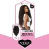 imageSensationnel Vice bundles multi weaving  boho curl synthetic virgin hair dupe bundle hair layered with 2x5 Lace Closure 14 16 18 Inch 613 BLONDET2BG