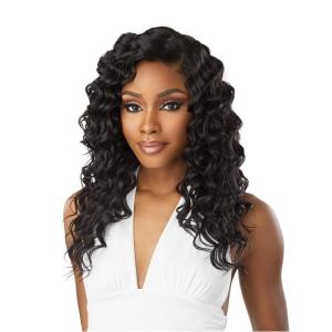 imageSensationnel Vice bundles multi weaving  deep twist synthetic virgin hair dupe bundle hair layered with 2x5 Lace Closure 14 16 18 Inch BALAYAGEBLONDET2BG