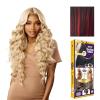 imageSensationnel Butta 360 Lace Wig  Unit 10 Wider Parting 360 Degree Lace Glueless Synthetic Preplucked Hairline 1 JETBLACKBALAYAGEFIERYRED