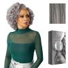imageSensationnel Platinum Glow 13X6 Wig  Evine Lacefrontal Glueless human hair blend Preplucked Hairline 1 JETBLACKSILVERSTORM