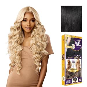imageSensationnel Butta 360 Lace Wig  Unit 10 Wider Parting 360 Degree Lace Glueless Synthetic Preplucked Hairline 1 JETBLACK1 JETBLACK