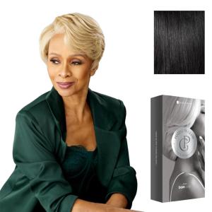 imageSensationnel Platinum Glow 13X6 Wig  Beline Lacefrontal Glueless human hair blend Preplucked Hairline 1 JETBLACK1 JETBLACK