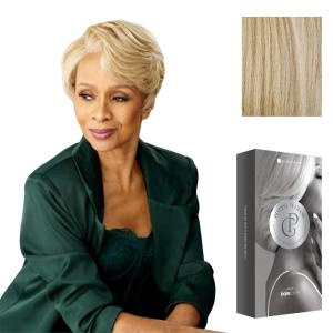 imageSensationnel Platinum Glow 13X6 Wig  Beline Lacefrontal Glueless human hair blend Preplucked Hairline 1 JETBLACKLUXEBLONDE