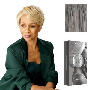 imageSensationnel Platinum Glow 13X6 Wig  Beline Lacefrontal Glueless human hair blend Preplucked Hairline 1 JETBLACKSILVERSTORM