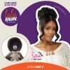imageSensationnel Lulu bun updo hairextensions  unit 3 synthetic 3x35 hd lace parting quick and easy wear hair wig piece 1B OFFBLACKF1B350
