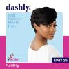 imageSensationnel Dashly Wig  Unit 26 Non Lace Cap Ready to Wear Synthetic 1 JETBLACKASHYBLUE