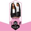imageSensationnel Vice bundles weaving  deep twist 36 inch synthetic virgin hair dupe weave bundle hair sew in and pony tail long length 1 pack 613 BLONDE350 COPPERRED