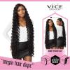 imageSensationnel Vice bundles weaving  deep twist 36 inch synthetic virgin hair dupe weave bundle hair sew in and pony tail long length 1 pack 613 BLONDE613 BLONDE