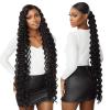 imageSensationnel Vice bundles weaving  deep twist 36 inch synthetic virgin hair dupe weave bundle hair sew in and pony tail long length 1 pack 613 BLONDE30 LIGHTAUBURN