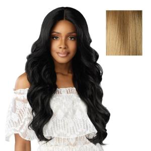imageSensationnel Dashly Lace Front Wig  Unit 55 Hand Tied Laceparting Ear to Ear Synthetic 1 JETBLACKDIRTYBLONDE