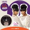 imageSensationnel Lulu Bun Updo Hairextensions  Unit 6 Synthetic 3x35 HD Lace Parting Quick and Easy Wear Hair Wig Piece 1 JETBLACK2 DARKBROWN