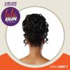 imageSensationnel Lulu Bun Updo Hairextensions  Unit 7 Synthetic 3x35 HD Lace Parting Quick and Easy Wear Hair Wig Piece 1 JETBLACK2 DARKBROWN