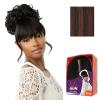 imageSensationnel Lulu Bun Updo Hairextensions  Unit 6 Synthetic 3x35 HD Lace Parting Quick and Easy Wear Hair Wig Piece 1 JETBLACKF1B350