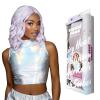 imageSensationnel ShearMuse Crystal Cloud Lace Wigs  Lustra Wide 5 Inch Deep Parting Synthetic Preplucked Hairline Glueless Lacefront CORALPINKPINKPLATINUM