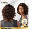 imageSensationnel Empire Curly human hair  ocean wave 10s 3pcs tangle free weaving for quick weave and sew in styles for faux highlights 1B OFFBLACKT1BBG