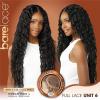 imageSensationnel Bare Lace Fulllace Wig  Unit 6 Human Hair Blend All Lacefrontal Glueless Synthetic 180 Degree Preplucked Hairline 1 JETBLACK1 JETBLACK