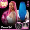 imageSensationnel Shearmuse Festigal Lacewig  Diamond Gal Glueless Ypart Laceparting Hand Tied Ready to Wear Synthetic Prestyled Units BARBIEPINKBLEACHBLONDE