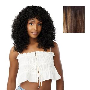 imageSensationnel Dashly Wig  Unit 27 Non Lace Cap Ready to Wear Synthetic 1B OFFBLACKBALAYAGESUNKISSED