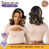 imageSensationnel Curls Kinksandco Kinkyedges Wig  Kinky Barrel Curl 14 Inch 13X6 Lace Frontal Natural Kinkytexture Edged Hairline for Natural 3C to 4C Hair Textures 1 JETBLACKBALAYAGEGOLD