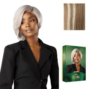 imageSensationnel Chicbob Lace Frontwig  Bob Unit 9 Face Framing Glueless Wig Wide 5 Inch Deep Part Synthetic Preplucked Hairline 1 JETBLACKBALAYAGELIGHTASHBLONDE