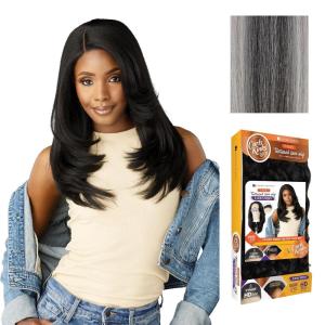 imageSensationnel Curls Kinks and Co Kinkyedges Wig  Kinky Blow Out 20 Inch Y Part Lace Natural Kinky Edge textured Hairline for Natural 3B to 4C Hair Textures F1B30HL3451