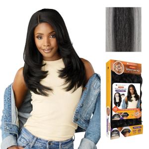 imageSensationnel Curls Kinks and Co Kinkyedges Wig  Kinky Blow Out 20 Inch Y Part Lace Natural Kinky Edge textured Hairline for Natural 3B to 4C Hair Textures F1B30HL28051