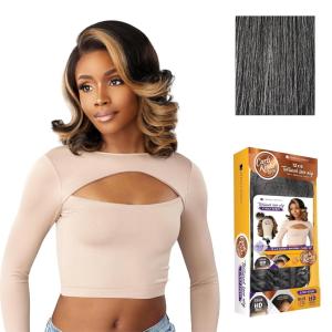 imageSensationnel Curls Kinksandco Kinkyedges Wig  Kinky Barrel Curl 14 Inch 13X6 Lace Frontal Natural Kinkytexture Edged Hairline for Natural 3C to 4C Hair Textures 1 JETBLACKM44