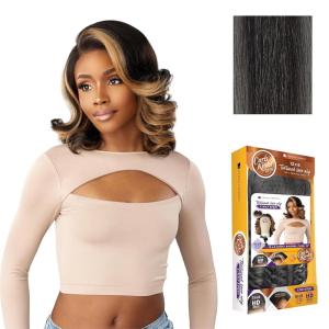 imageSensationnel Curls Kinksandco Kinkyedges Wig  Kinky Barrel Curl 14 Inch 13X6 Lace Frontal Natural Kinkytexture Edged Hairline for Natural 3C to 4C Hair Textures 1 JETBLACKHL28044