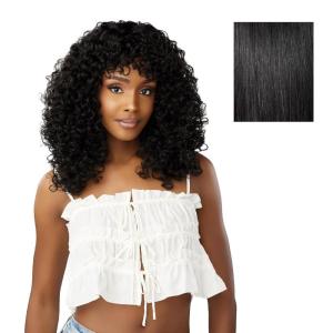 imageSensationnel Dashly Wig  Unit 27 Non Lace Cap Ready to Wear Synthetic 1 JETBLACK1 JETBLACK