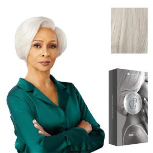 imageSensationnel Platinum Glow 13X6 Wig  Catherine Lacefrontal Glueless human hair blend Preplucked Hairline 1 JETBLACKICYPEARL