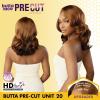 imageSensationnel Butta Lace Precut Wig  Unit 20 Glueless Extra Wide 5 Inch Deep Parting Synthetic Pre Tweezed Smaller Knot Hairline COLORFLIPMOCHACCINOF1B30
