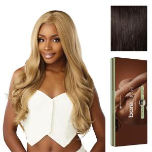 imageSensationnel Bare Lace 13X3 Lacewig  Unit 2 Lacefrontal Glueless Synthetic 180 Degree Preplucked Hairline 1 JETBLACK2 DARKBROWN