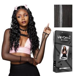 imageSensationnel HexDoll 13X4 Lace Wig  Ember Lacefrontal Glueless Synthetic with Natural Density Preplucked Hairline 1 JETBLACKBALAYAGEPLATINUM