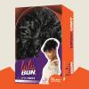 imageSensationnel Lulu Bun Updo Hairextensions  Unit 9 Synthetic 3x35 HD Lace Parting Quick and Easy Wear Hair Wig Piece 1 JETBLACKF1BBG