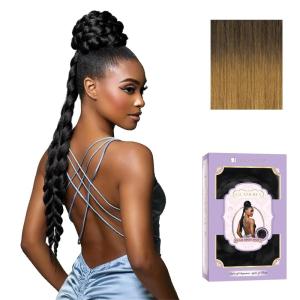 imageSensationnel Glamora Glam Updo Hairpiece  Unit 3 Ready to Wear Synthetic Bun with Adjustable Drawstring Cap 1 JETBLACKSM227